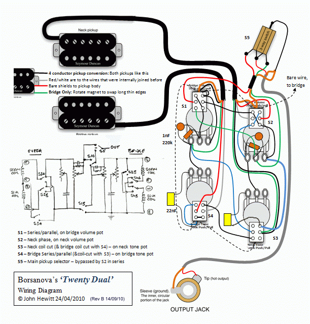 Les Paul Jimmy Page Wiring With 42 Sounds